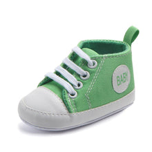 Load image into Gallery viewer, Canvas Classic Sports Sneakers Baby Boys Girls First Walkers Shoes Infant Toddler Soft Sole Anti-slip Baby Shoes
