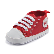 Load image into Gallery viewer, Canvas Classic Sports Sneakers Baby Boys Girls First Walkers Shoes Infant Toddler Soft Sole Anti-slip Baby Shoes
