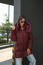 Load image into Gallery viewer, Burgundy Crush Insulated Bio-Down Coat
