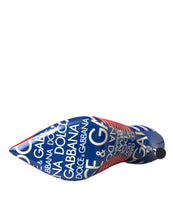 Load image into Gallery viewer, Dolce &amp; Gabbana Red Blue Stretch Sock Style Short Boots Logo Shoes
