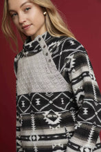 Load image into Gallery viewer, Umgee Aztec Print Sherpa Pullover
