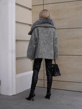Load image into Gallery viewer, Ares Genuine Fur Trim Down Fill Mohair Parka
