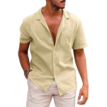 Load image into Gallery viewer, Men's Casual Beach Shirt - Short Sleeve Button Down for Effortless Summer Style
