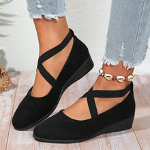 Load image into Gallery viewer, Elastic Band Platform Wedge Pumps – 6 Colors EU 35–43
