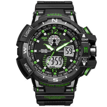 Load image into Gallery viewer, Modern Sport Watch For Men and Woman With LED Digital Quartz Display Men's Top Brand Luxury Digital-watch Relogio Masculino In Army Military Popular Design Waterproof 50M
