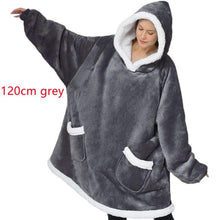 Load image into Gallery viewer, Winter TV Hoodie Blanket Winter Warm Home Clothes Women Men Oversized Pullover With Pockets
