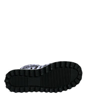 Load image into Gallery viewer, Dolce &amp; Gabbana White Padded Logo Print Mid Calf Boots Shoes
