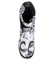 Load image into Gallery viewer, Dolce &amp; Gabbana White Padded Logo Print Mid Calf Boots Shoes
