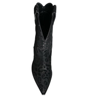 Load image into Gallery viewer, Dolce &amp; Gabbana Black Gray Leopard Cowboy Boots Shoes

