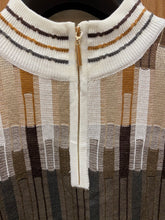 Load image into Gallery viewer, Stacy Adams 2209 Cream Geometric Print Sweater  | Quarter Zip
