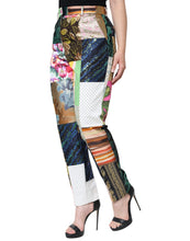Load image into Gallery viewer, Dolce &amp; Gabbana Multicolor Patchwork Jacquard High Waist Pants
