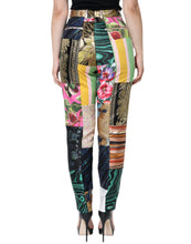 Load image into Gallery viewer, Dolce &amp; Gabbana Multicolor Patchwork Jacquard High Waist Pants
