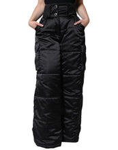 Load image into Gallery viewer, Dolce &amp; Gabbana Black Quilted High Waist Women Boot Cut Pants
