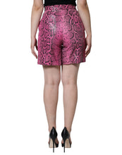 Load image into Gallery viewer, Dolce &amp; Gabbana Pink Leather High Waist Hot Pants Shorts
