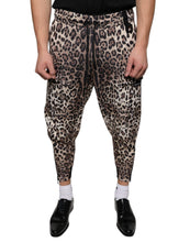 Load image into Gallery viewer, Dolce &amp; Gabbana Brown Leopard Polyester Jogger Pants
