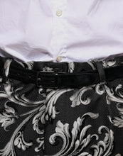Load image into Gallery viewer, Dolce &amp; Gabbana Black Jacquard Skinny Dress Pants
