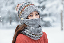 Load image into Gallery viewer, Winter Plush Knitted Hat – Soft Warm Knit Beanie for Cold Weather
