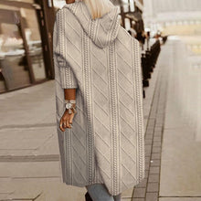 Load image into Gallery viewer, Women's Textured Hooded Longline Jacket
