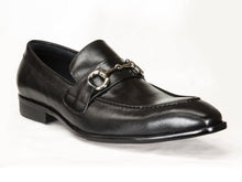 Load image into Gallery viewer, Burnished Calfskin Slip-On Loafer Black
