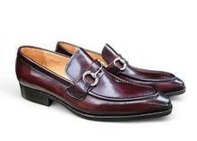 Load image into Gallery viewer, Burnished Calfskin Slip-On Loafer Brown
