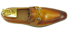 Load image into Gallery viewer, Burnished Calfskin Slip-On Loafer Cognac
