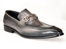 Load image into Gallery viewer, Burnished Calfskin Belt Grey
