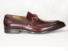 Load image into Gallery viewer, Burnished Calfskin Slip-On Loafer Red
