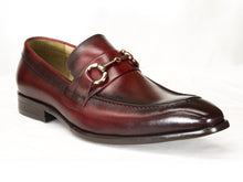 Load image into Gallery viewer, Burnished Calfskin Slip-On Loafer Red

