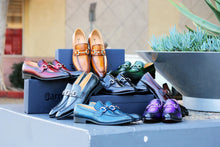 Load image into Gallery viewer, Burnished Calfskin Slip-On Loafer Brown
