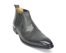 Load image into Gallery viewer, Burnished Calfskin Slip-On Boot Charcoal
