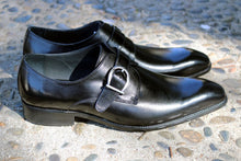 Load image into Gallery viewer, Calfskin Monkstrap Black
