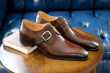 Load image into Gallery viewer, Calfskin Monkstrap Chestnut
