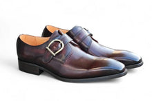 Load image into Gallery viewer, Calfskin Monkstrap Chestnut
