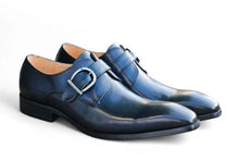 Load image into Gallery viewer, Calfskin Monkstrap Navy
