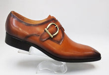 Load image into Gallery viewer, Calfskin Monkstrap Cognac
