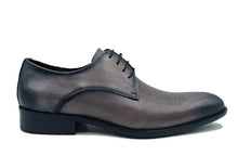 Load image into Gallery viewer, Burnished Calfskin Lace-Up Oxford Grey
