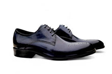 Load image into Gallery viewer, Burnished Calfskin Lace-Up Oxford Black
