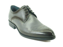 Load image into Gallery viewer, Burnished Calfskin Lace-Up Oxford Grey
