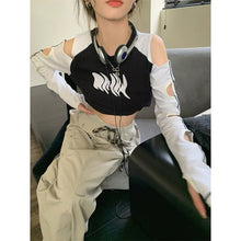 Load image into Gallery viewer, Spicy Girl Cut-out Off Shoulder T-Shirt Design - # GIAA23510019
