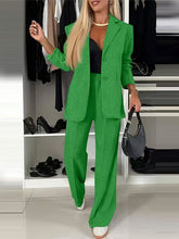 Load image into Gallery viewer, Casual Printed Suit Set for Women – Geometric Long Sleeve Two Piece Outfit
