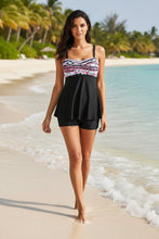 Load image into Gallery viewer, Printed Split Boxer Swimsuit – Two-Piece Set for Women
