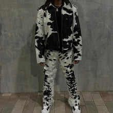 Load image into Gallery viewer, Genuine Cowhide Jacket And Pant Set Pony Skin Jacket
