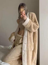 Load image into Gallery viewer, Coral Fleece Long Top&amp;pants 2 Sets Pajamas
