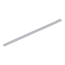 Load image into Gallery viewer, Large Gravitational Pull - A Fashionable And Light Luxury Jewelry Silver Bracelet Set With Top-quality Moissanite, S925 Silver-plated Platinum
