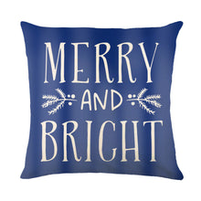 Load image into Gallery viewer, Christmas Decorations Pillow Covers Sofa Square Throw Pillow Cases Stamping Snowflake Waist Cushion Cover Home Bed Decor
