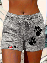 Load image into Gallery viewer, Women's Printed Elastic Waist Cropped Shorts With Pockets
