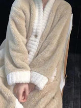 Load image into Gallery viewer, Coral Fleece Long Top&amp;pants 2 Sets Pajamas
