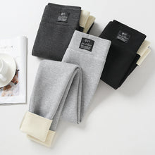Load image into Gallery viewer, Women’s Lambswool Fleece-Lined High-Waist Winter Leggings
