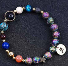 Load image into Gallery viewer, Blue San Volcanic Rock Constellation Bracelets – Colorful Twelve Constellations
