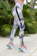 Load image into Gallery viewer, High-Elastic Printed Yoga Leggings – High Waist Tummy Control Fitness Pants
